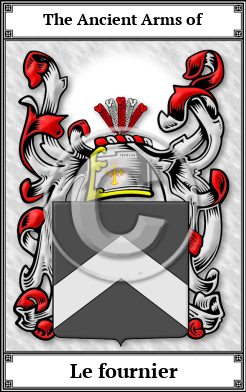 Le fournier Family Crest Download (JPG)  Book Plated - 150 DPI